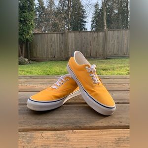 Vans Era Yellow Canvas Skate Shoes Size 10